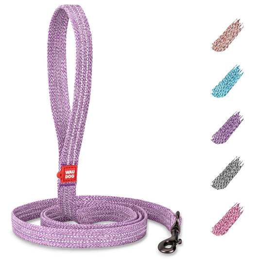 Recycled Cotton Dog Leash 6 Ft 10 Ft Eco Friendly Collar for Small Medium & Large Dogs Reflective Dog Leash for Medium Dogs Strong Leashes for Large Breed Dogs Puppy Leash for Small Dogs