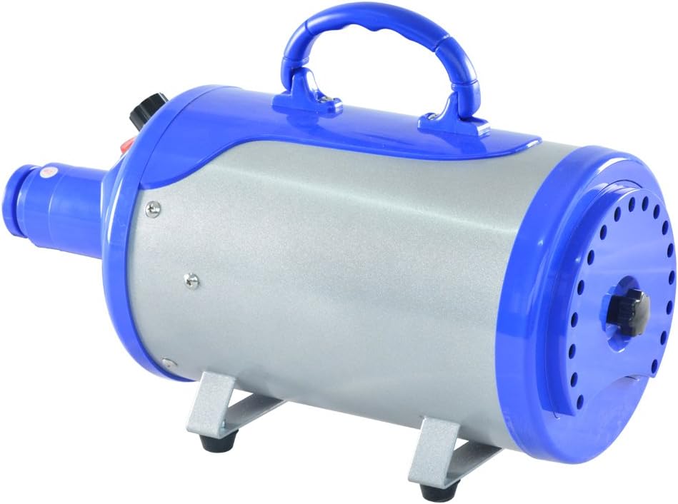 Groomer Partner Pet Hair Force Dryer Dog Grooming Blower with Heater (Blue)