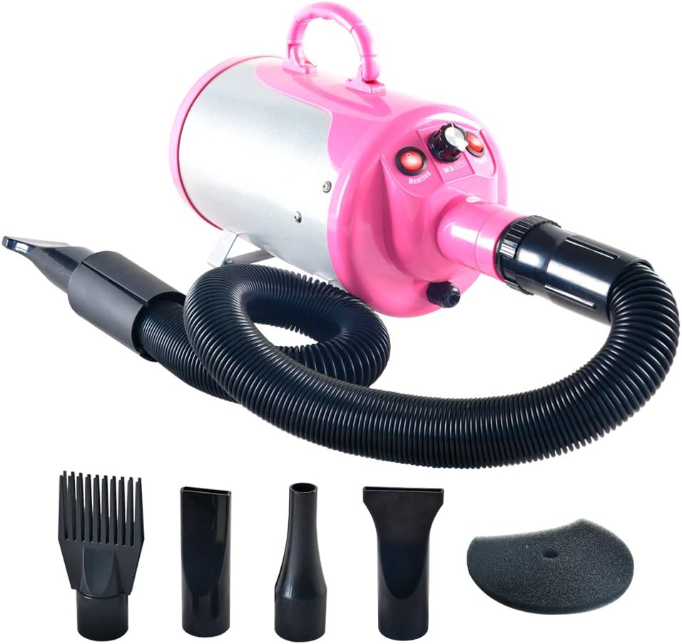 Groomer Partner Pet Hair Force Dryer Dog Grooming Blower with Heater (Blue)