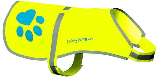 Dog Reflective Vest XS Size Yellow Hi Vis Safety Vest Keeps Dogs Visible on And