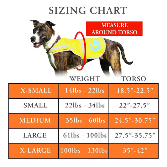 Dog Reflective Vest XS Size Yellow Hi Vis Safety Vest Keeps Dogs Visible on And