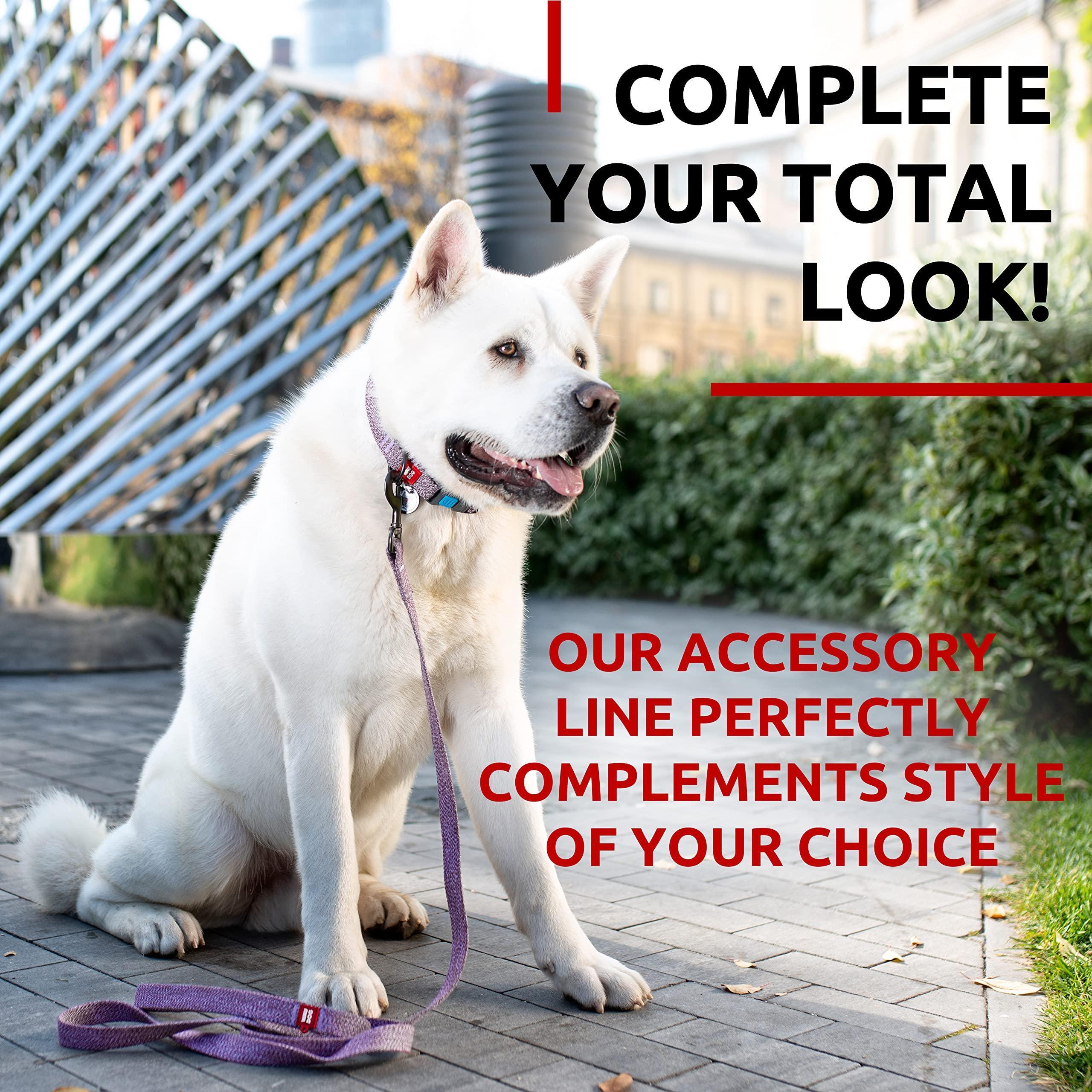 Recycled Cotton Dog Leash 6 Ft 10 Ft Eco Friendly Collar for Small Medium & Large Dogs Reflective Dog Leash for Medium Dogs Strong Leashes for Large Breed Dogs Puppy Leash for Small Dogs